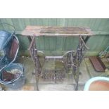 A cast iron sewing machine base x 2