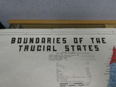 A 1963 Research Dept map of 'The Boundaries of the Trucial States' (rolled)