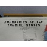 A 1963 Research Dept map of 'The Boundaries of the Trucial States' (rolled)