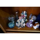 A mixed lot including two Royal Doulton figures of 'Omar Khayyam' and 'The Toymaker'