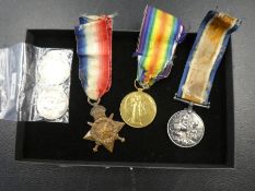 Medals - a World War I medal trio to Pte. A. Mole, Durham Light Infantry to include 1914 / 15 Star,