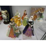 A limited edition Royal Doulton figure of Lady Jane Gray, limited edition figure of Mary Queen of Sc