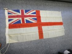 An old Naval ensign owned by W J Cook, in service from 1917 to 1945