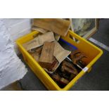 A box of tools including an early 20th Century, plant and one other by Draper