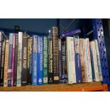 A large quantity of Aviation books including military examples, 3 shelves and two boxes