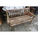 A garden bench