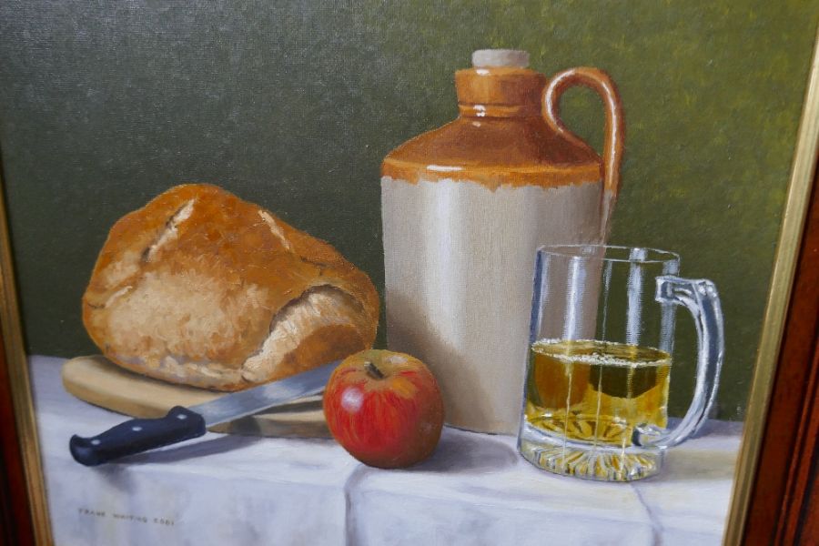 A modern still life oil by Frank Whiting, 2001 - Image 2 of 4