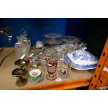 A selection of glass ware and sundry