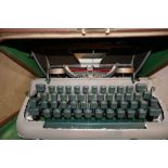 A vintage Remington typewriter in fitted case