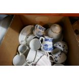 Two cartons of sundry china, mainly teaware