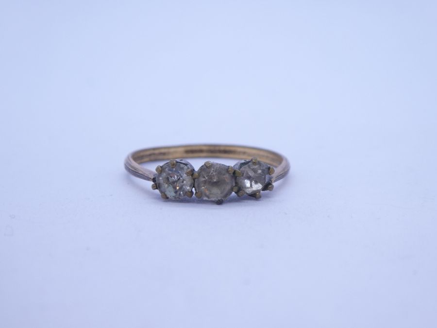 Four dress rings to include one yellow metal example - Image 2 of 7