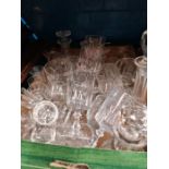 Four boxes of sundry, including glass and china