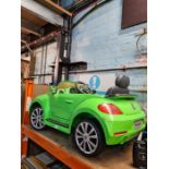 A child's batttery powered VW Beetle car (no charger)