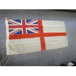 An old Naval ensign owned by W J Cook, in service from 1917 to 1945