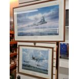 A small quantity of aviation prints including signed examples, and sundry pictures