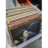 Two cartons of vinyl LP records, mainly 70s and 80s