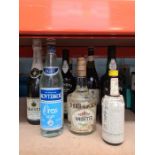 9 bottles of various alcohol including Blandy's and Madeira wine