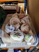 A sundry lot including textiles, pictures and china