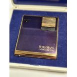 SAROME; A Vintage Sarome Flat thin lighter for Rothmans International, in fitted case