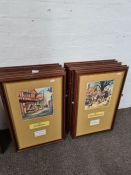 A selection of framed and glazed 'Thelwell' prints