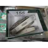 Hallmarked silver novelty penknife/button hook in the form of a Fish, maker J N & S, possibly J Nowi