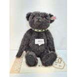 A Steiff Jack, the rare black Alpaca Bear, limited edition. Made for Danbury Mint