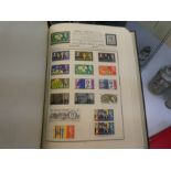 Three albums of stamps, GB and Worldwide to include a few 19th Century examples