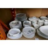 A quantity of Noritake wild Ivy dinnerware and a Noritake cutlery set