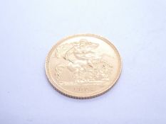 22ct yellow gold Half Sovereign dated 1982, Elizabeth II & George & The Dragon