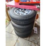 4 Alloy Allycat wheeels and tyres R13s