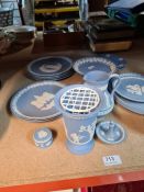A small quantity of Wedgwood Jasperware to include Christmas plates