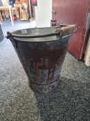 Pail with wood handle