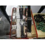 Tray of modern fashion watches, including Censl, Mudd, etc