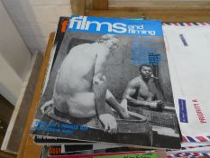 A quantity of old films and filming magazines from 1961 onwards