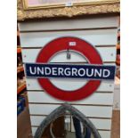 Large underground sign