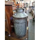 Tall milk churn