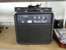 A Laney Mighty 8 Amplifier, a Sony radio cassette system and sundry