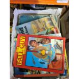 A large selection of various children's annuals including "Lion", "Action", etc