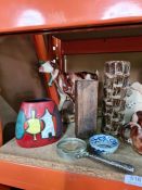 Various Studio pottery items and sundry to include an example by John Manka Meyer