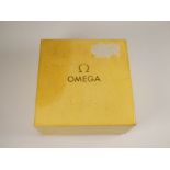 OMEGA; A boxed gents stainless steel Omega Electronic F300 Hz Geneve Chronometer wristwatch with sil