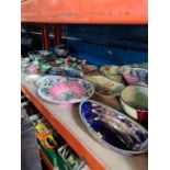 A quantity of mailing decorative items to include dishes and bowls