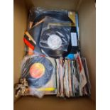 A small quantity of vinyl LPs and various 7" singles