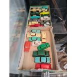 Two small trays of vintage Italian plastic miniature cars