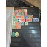 Three albums of stamps GB and Worldwide including a penny blue