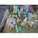 A quantity of Sylvac animals and 10 David Winter cottages