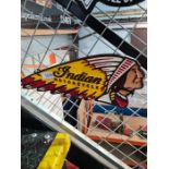 Large Indian motorcycle sign