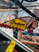 Large Indian motorcycle sign