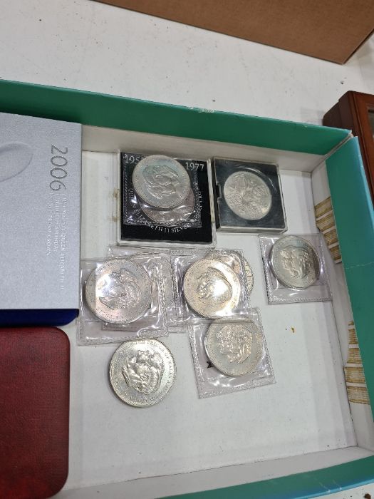 Four Royal Mint silver proof commemorative crowns and quantity of other crowns - Image 3 of 3