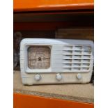 A vintage Ferranti 1930s radio, one other radio and sundry