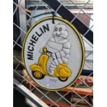 Michelin on a scooter sign